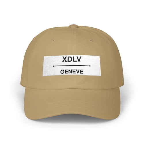 Casquette Dad Cap XDLV GENEVE — Minimaliste Brodée