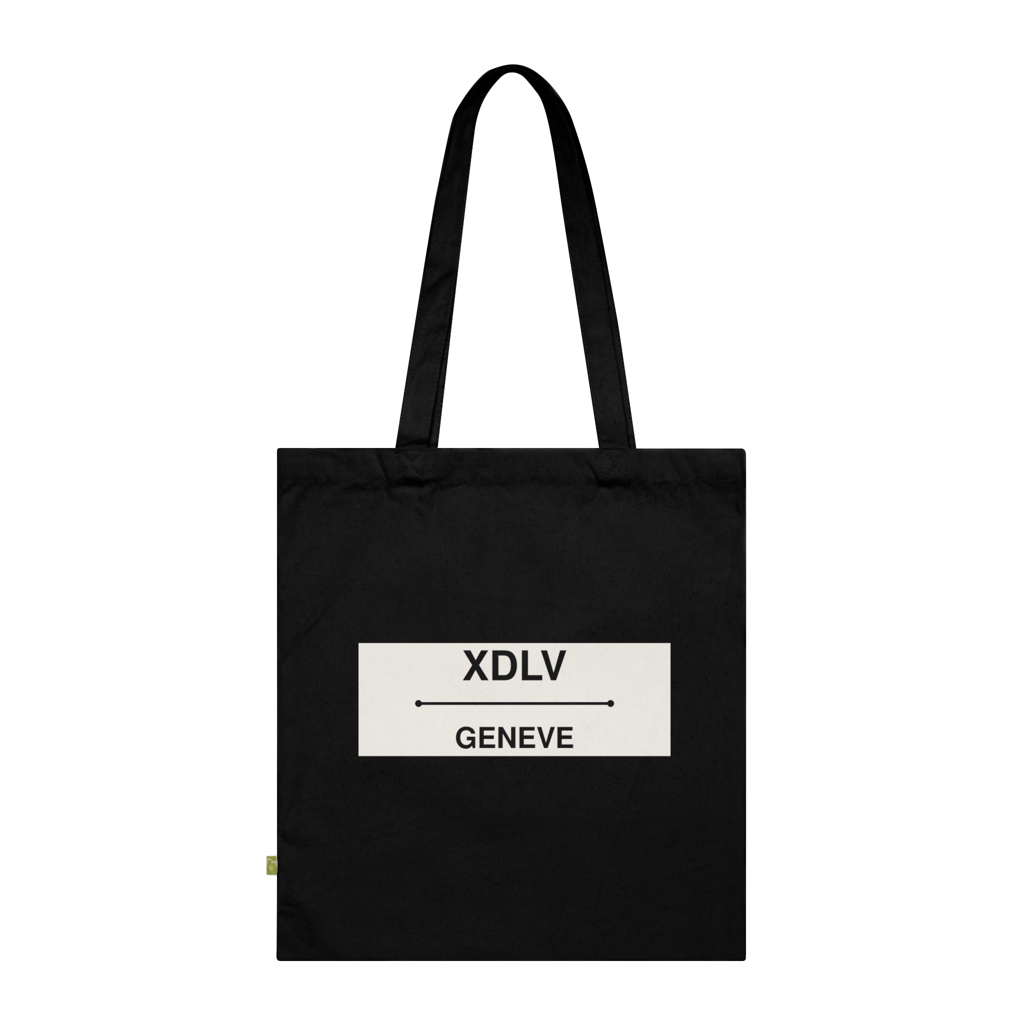 Tote Bag — Minimal 'XDLV GENEVE' Organic Cotton Market Tote
