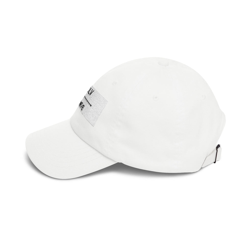 Geneve XDLV Embroidered Dad Cap — Minimalist White Baseball Hat