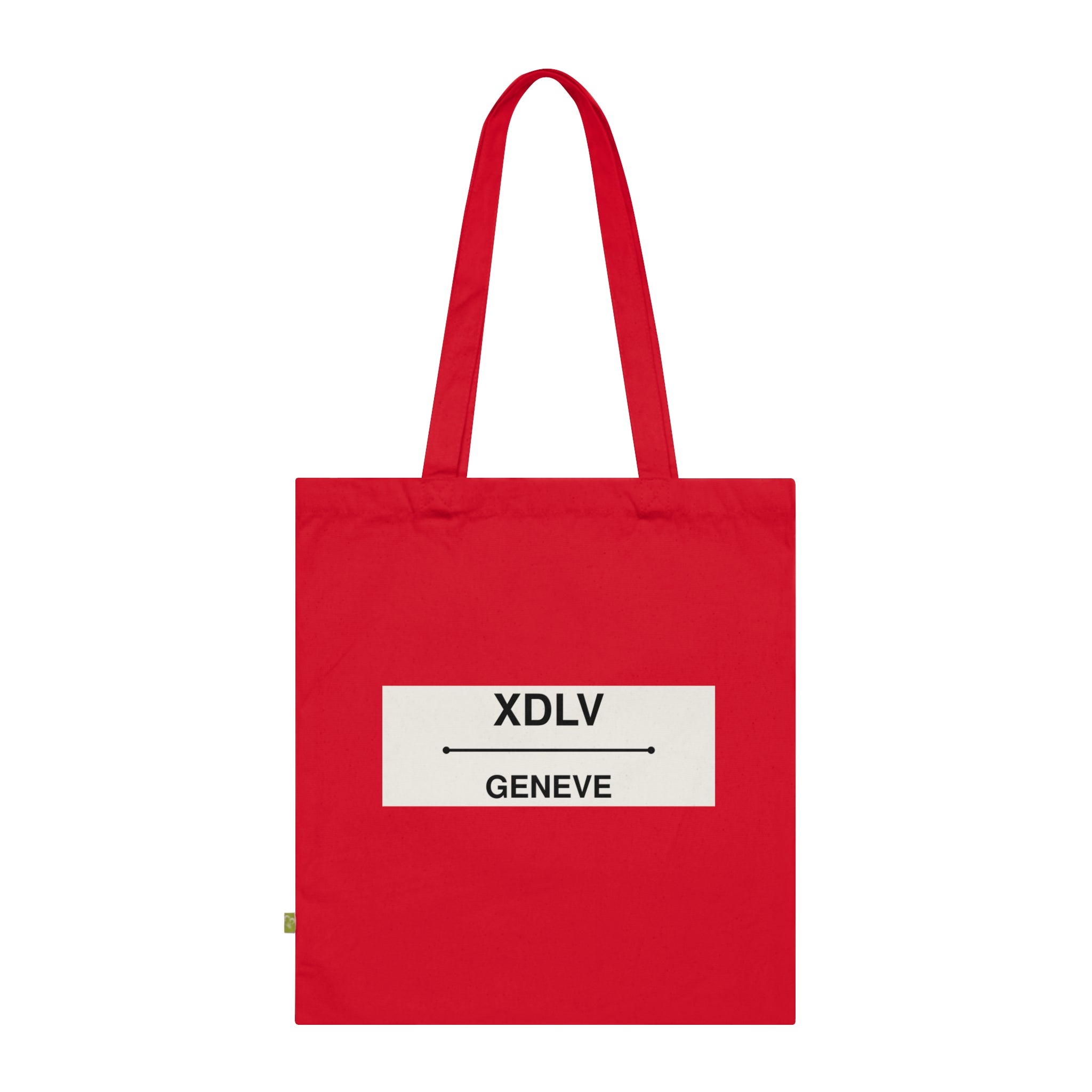 Tote Bag — Minimal 'XDLV GENEVE' Organic Cotton Market Tote
