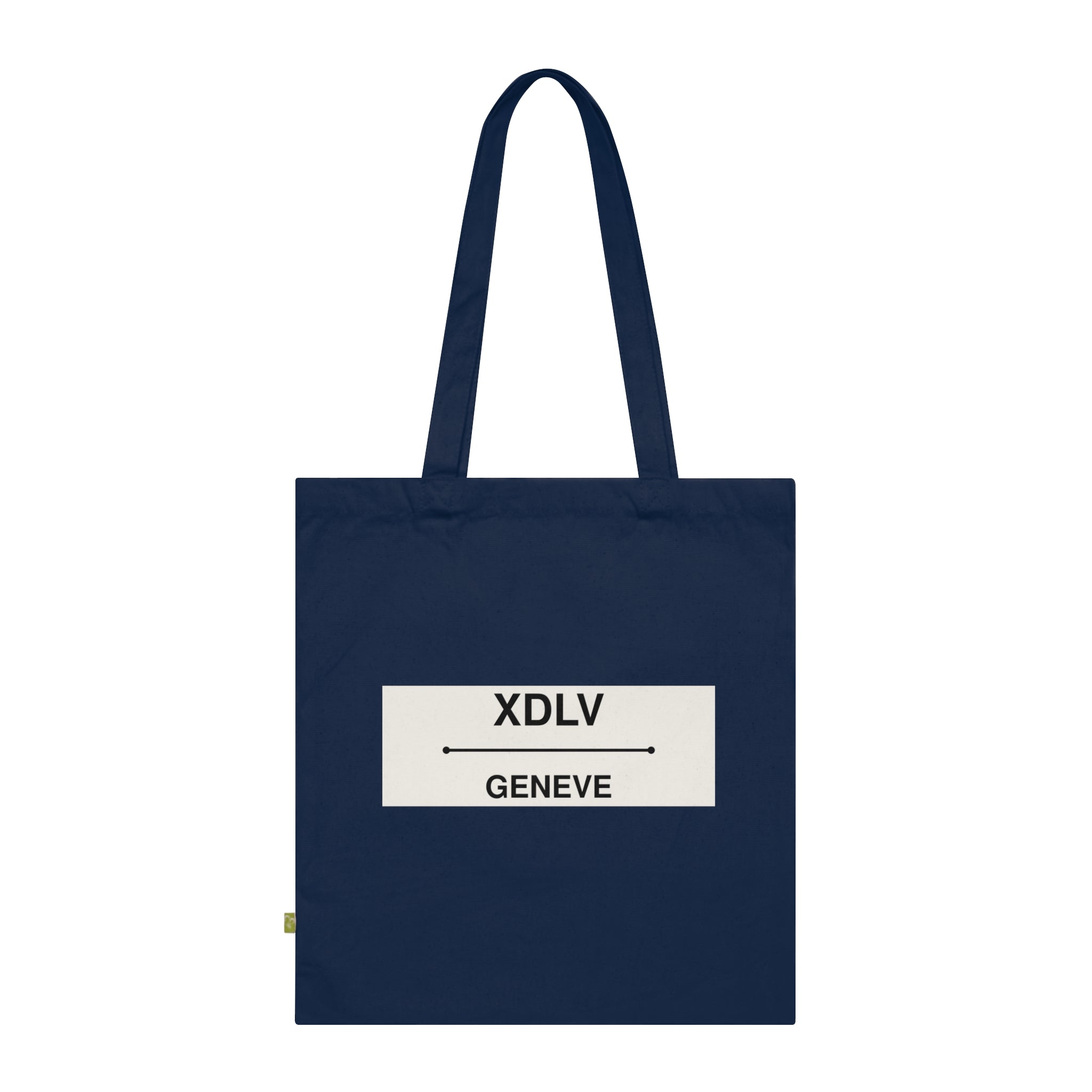 Tote Bag — Minimal 'XDLV GENEVE' Organic Cotton Market Tote