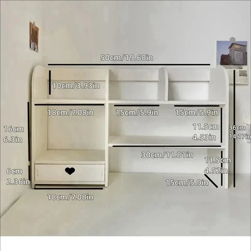 Double-Layer Stationery Organizer Office Desk Accessories Organizers Storage Desktop School Supplies Organizers Storage Shelf