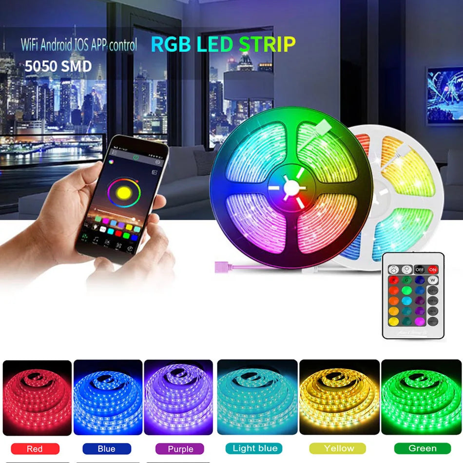 WIFI RGB RGBW APP Smart Controller Android IOS-compatible Magic Home RF 24key Control DC5V- 24V For RGB RGBW LED strip