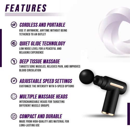 Pistolet Masseur Musculaire Rechargeable