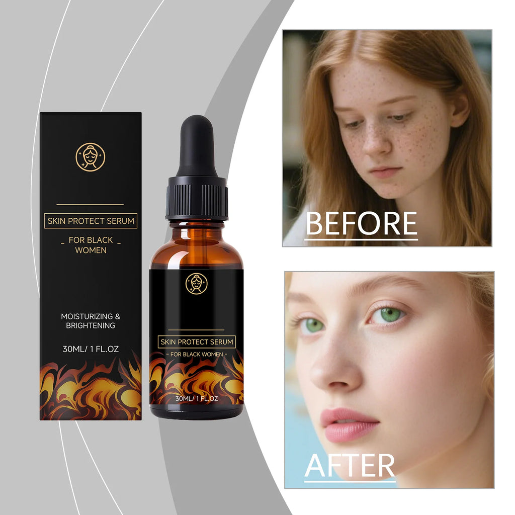 Facial skin care essence nourishes and brightens the skin on the face, providing daily moisture retention.