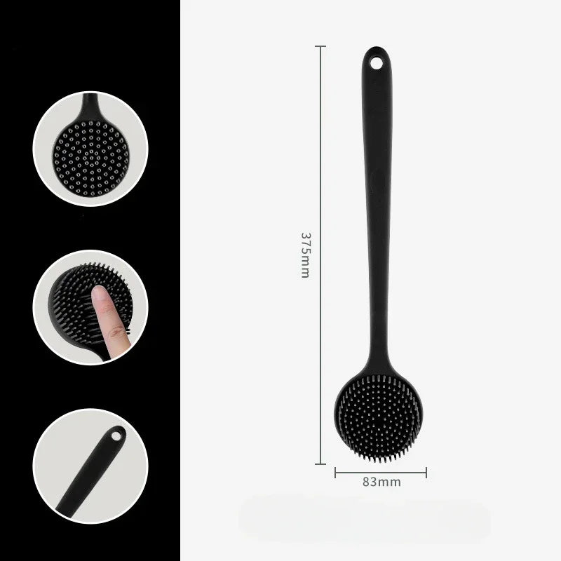 Brosse Corps Silicone Double Face - Exfoliant & Massant (Long Manche)