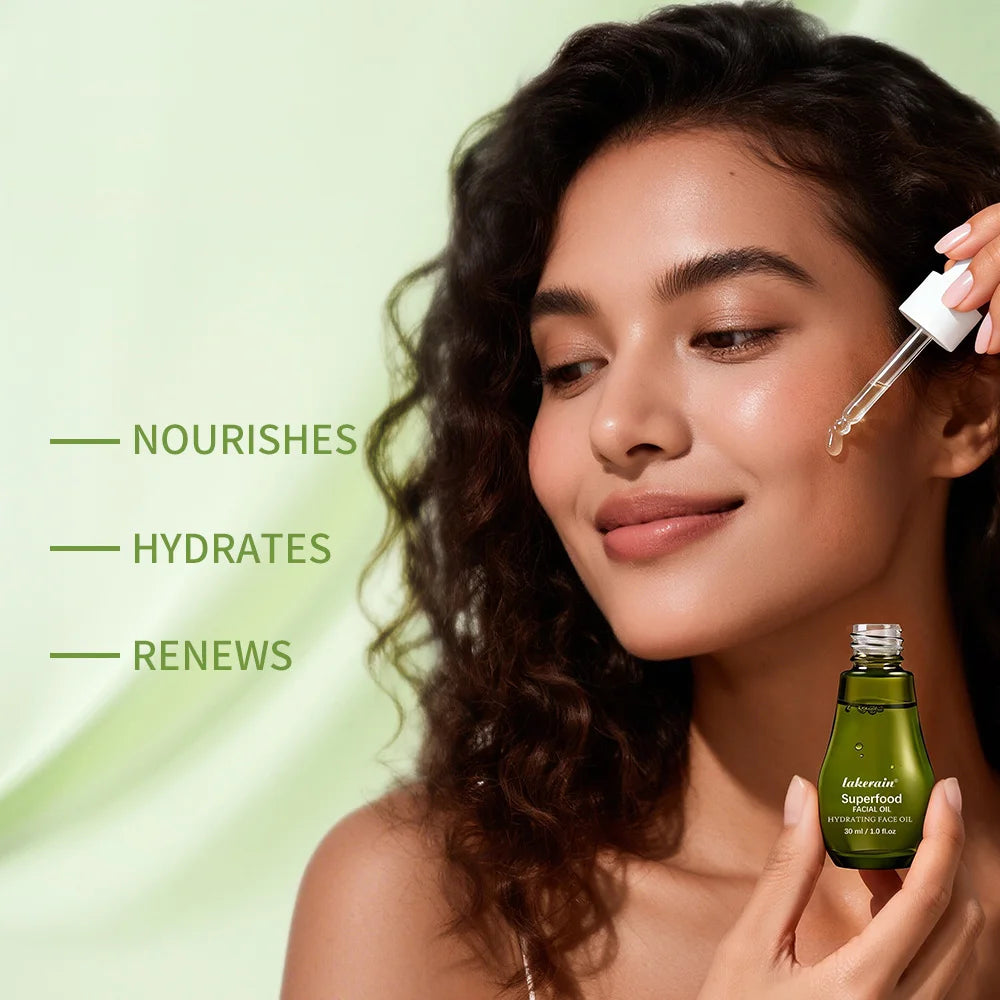 Hydrating Face Oil  Antioxidant-Rich Nourishing Serum Moisturizing Hydration Improves dry Helps Refresh Dullness Skincare