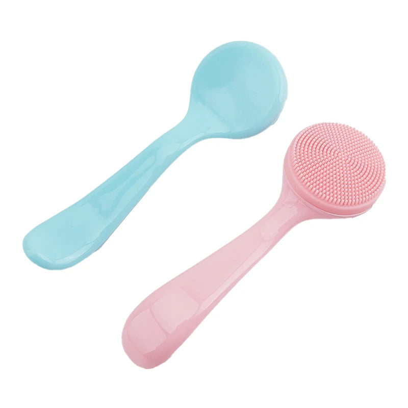 Brosse Visage Silicone Double Face - Nettoyant & Massant