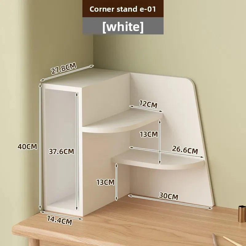 Modern Space-Saving Desk Corner Organizer Multi-Functional File Holder with Pen Storage for Office Desktop Supplies Display