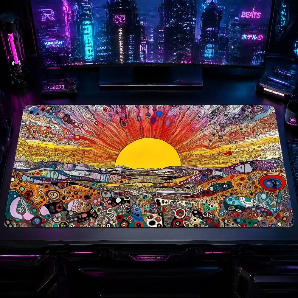Gaming Mouse Pad AAbstract Art Mouse Pad XXL Large Desk Mat Non-Slip Rubber Extended Mousepad for PC Laptop Setup