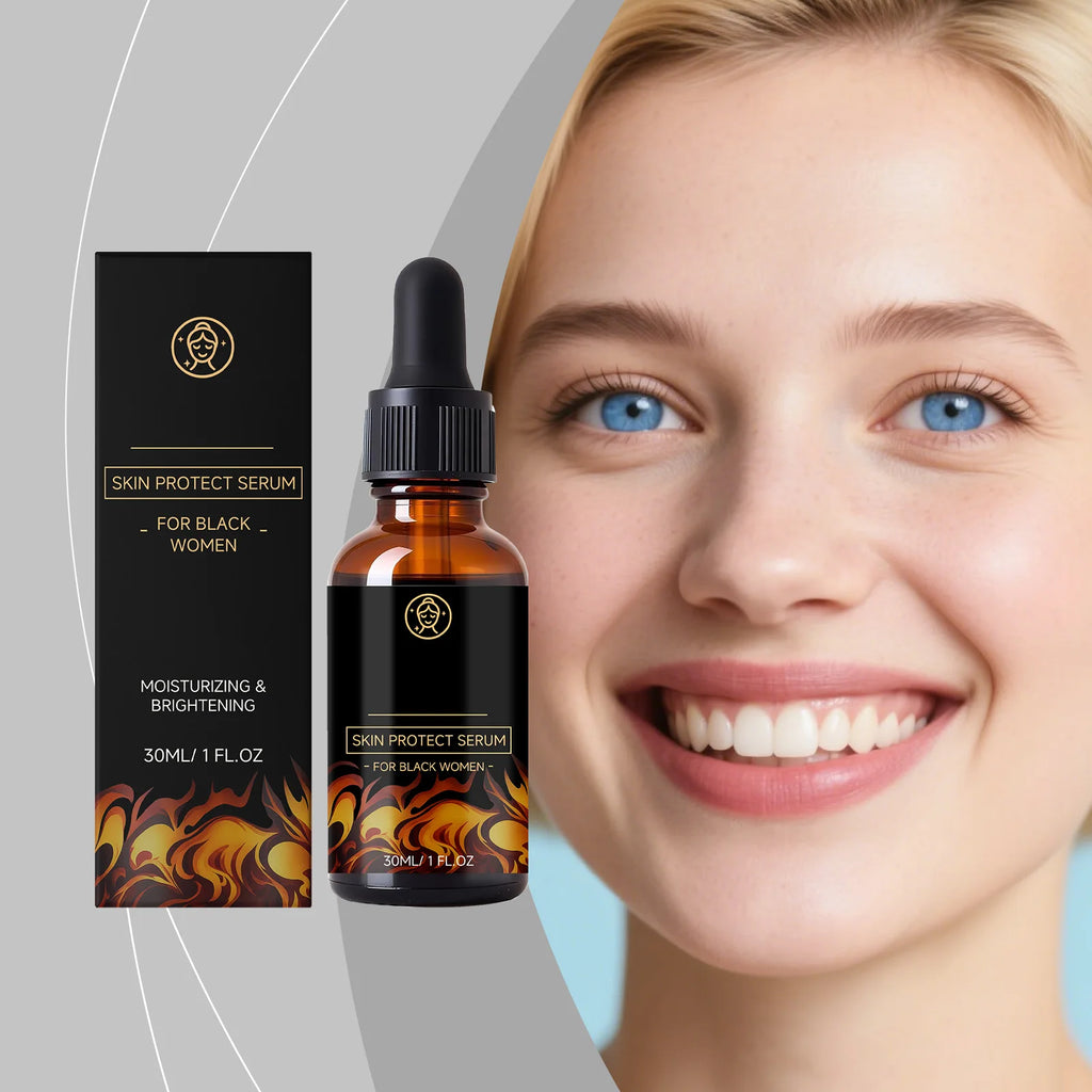 Facial skin care essence nourishes and brightens the skin on the face, providing daily moisture retention.