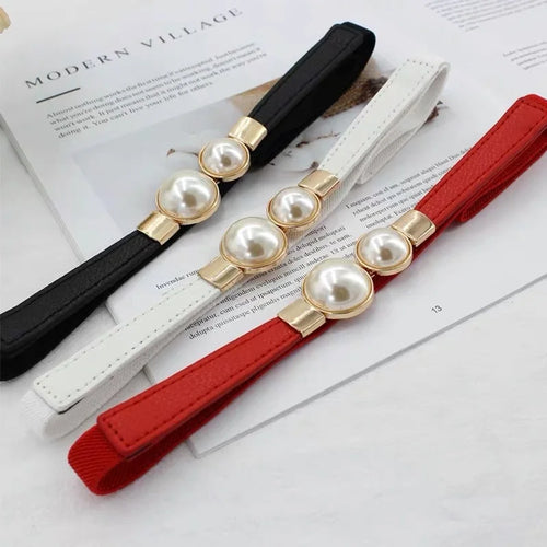 Ceinture Féminine à Boucle Perles Élégante