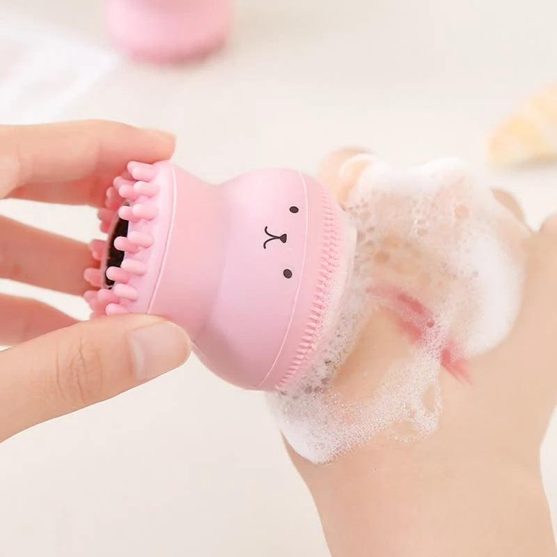 Brosse Visage Silicone Exfoliante - Nettoyage Profond des Pores