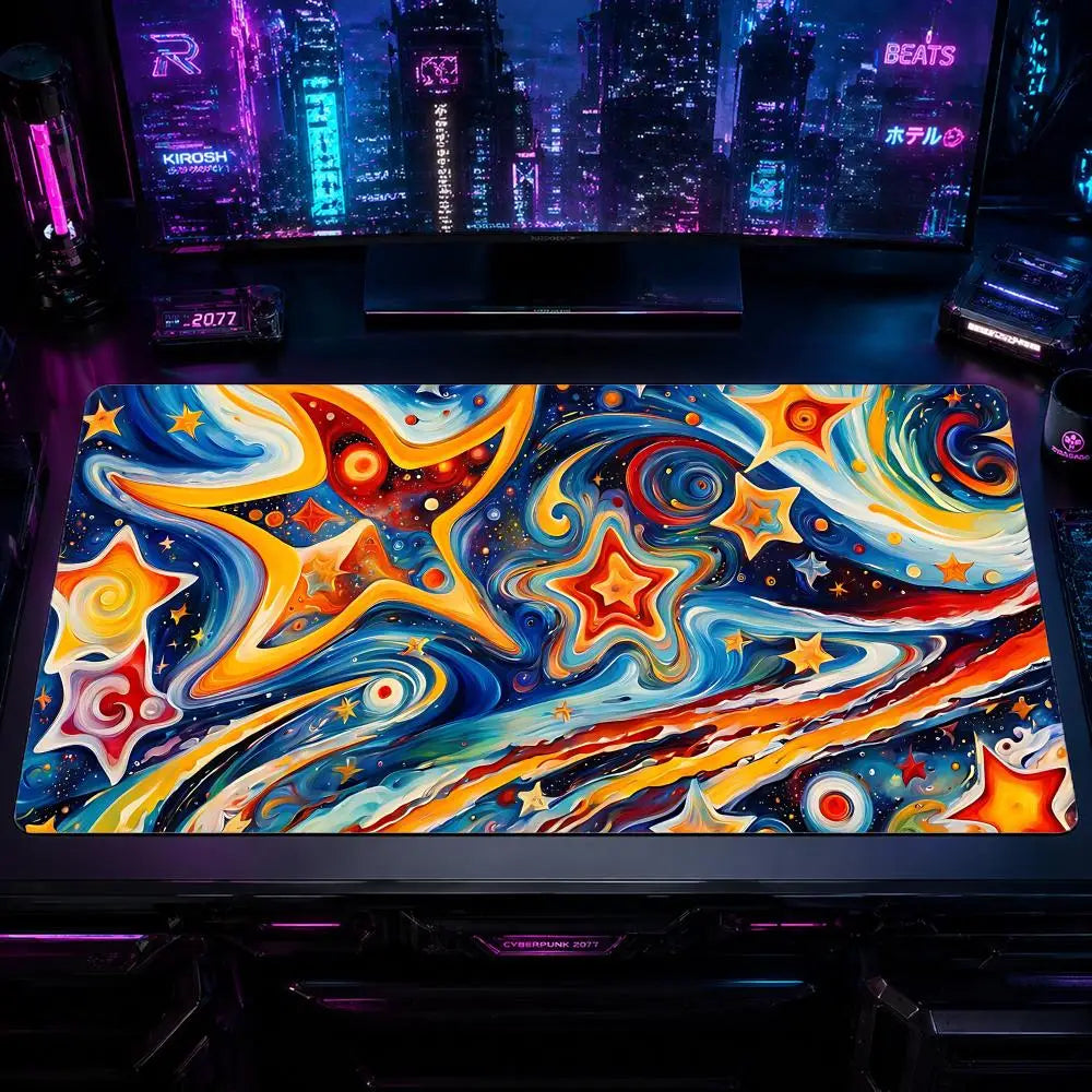 Gaming Mouse Pad AAbstract Art Mouse Pad XXL Large Desk Mat Non-Slip Rubber Extended Mousepad for PC Laptop Setup