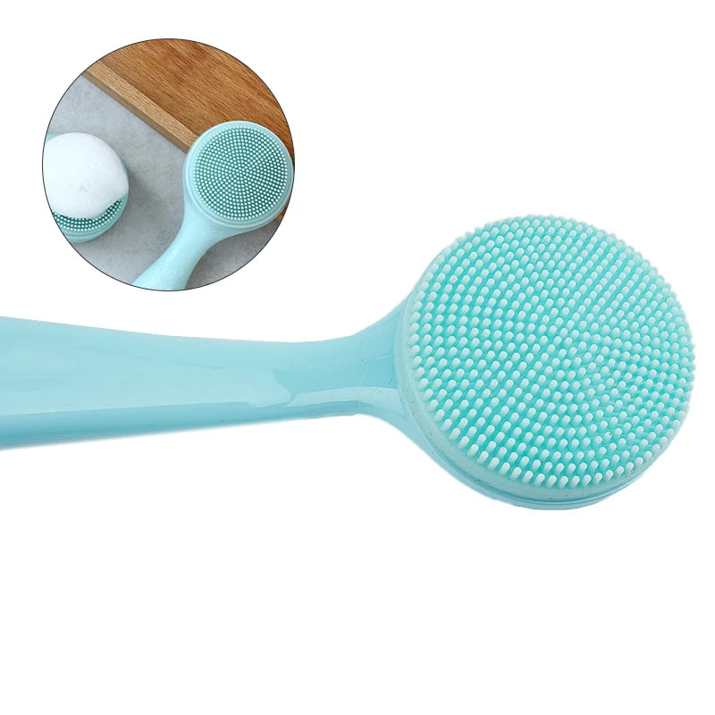 Brosse Visage Silicone Double Face - Nettoyant & Massant