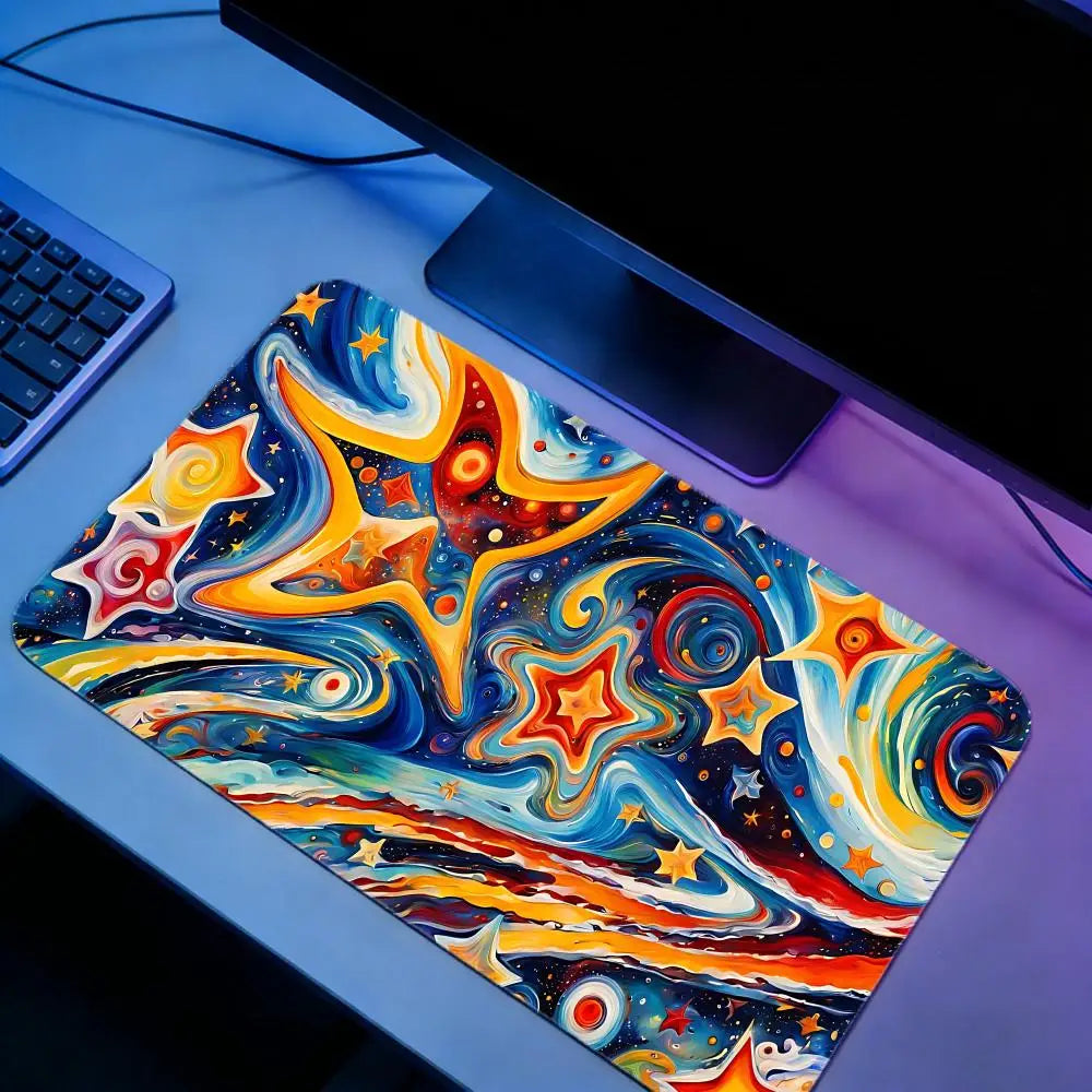 Gaming Mouse Pad AAbstract Art Mouse Pad XXL Large Desk Mat Non-Slip Rubber Extended Mousepad for PC Laptop Setup