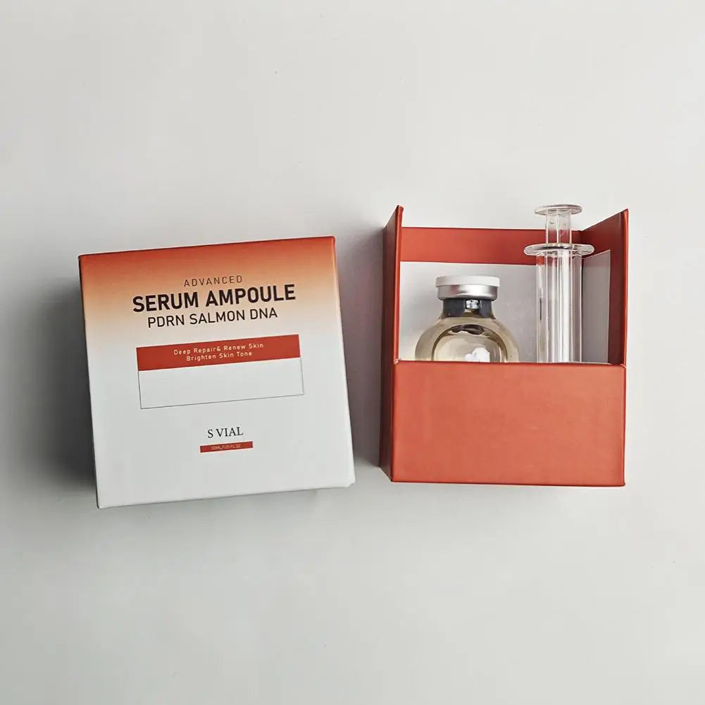 Facial Essence Salmon Ampoule Serum Firming Cream Anti-Wrinkle Fade Lines Repair Skin Barrier Deep Renew Strengthen Skin