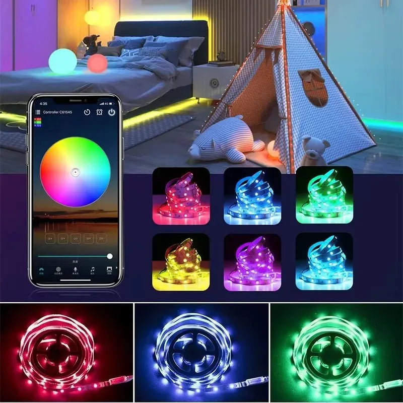 WiFi Smart APP RGB LED controller with 24key IR remote Voice Smartphone APP Control DC12V For 2835 5050 RGB LED strip light