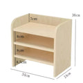 Modern Office Desk Organizer Multilayer Document Holder Bookshelf Storage Rack Workspace Paper Tray Station