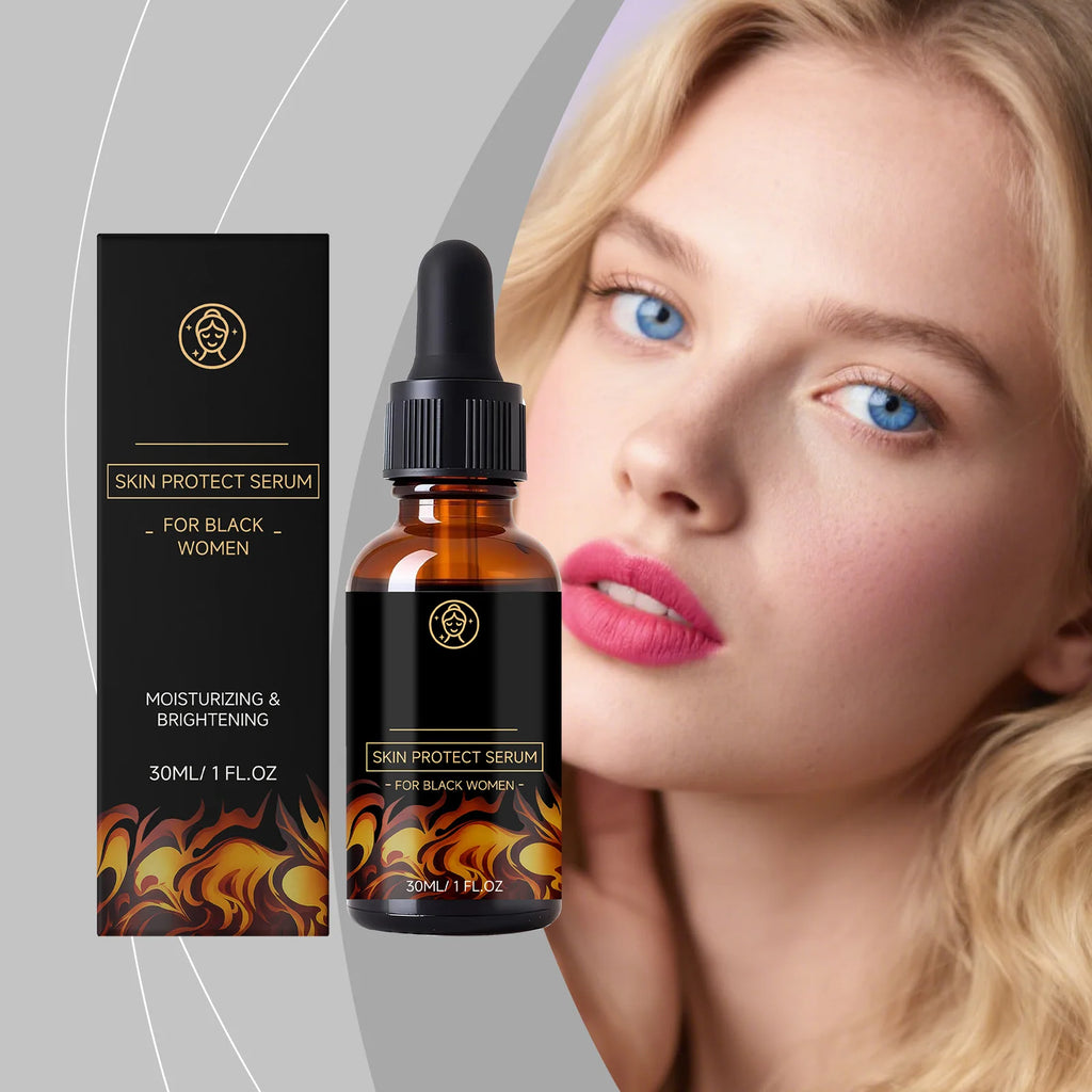 Facial skin care essence nourishes and brightens the skin on the face, providing daily moisture retention.