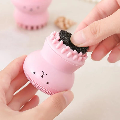 Brosse Visage Silicone Exfoliante - Nettoyage Profond des Pores