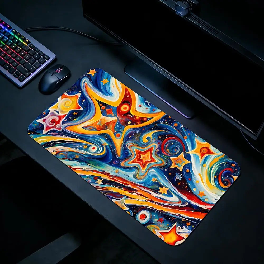 Gaming Mouse Pad AAbstract Art Mouse Pad XXL Large Desk Mat Non-Slip Rubber Extended Mousepad for PC Laptop Setup