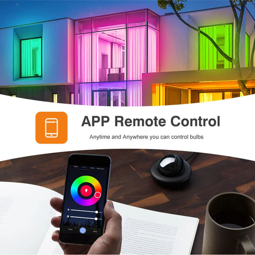 Ampoule LED Connectée RGB WiFi - Contrôle Vocal et App